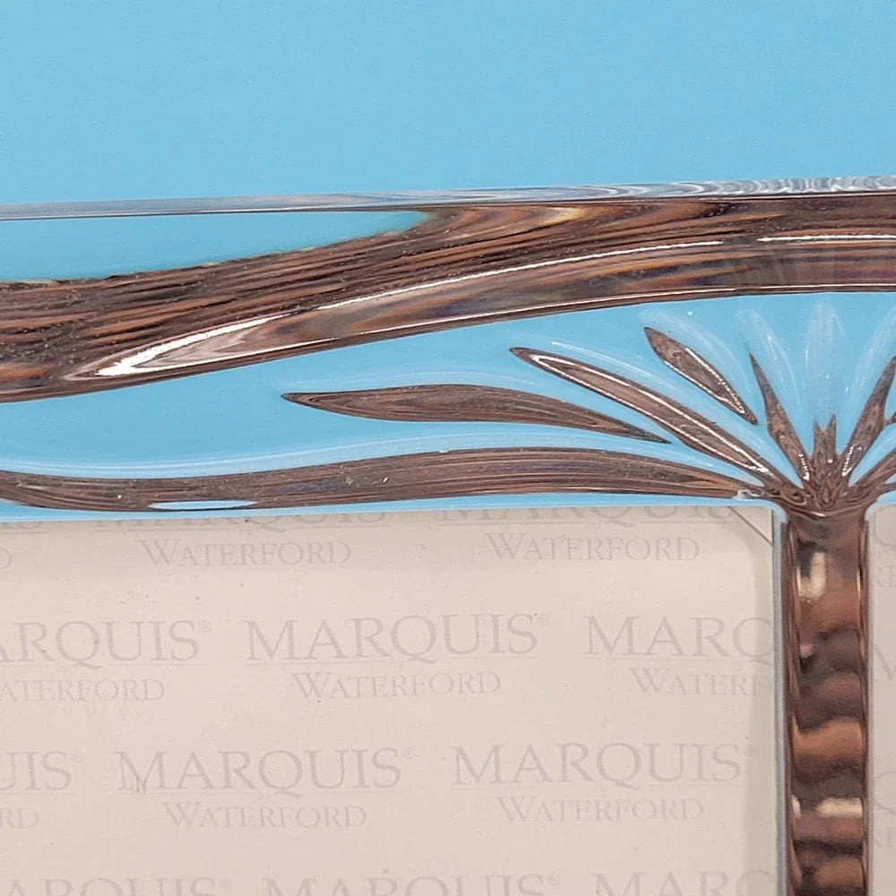 Marquis by Waterford Roselle Double Picture Frame Unisex OS Clear Crystal Decor